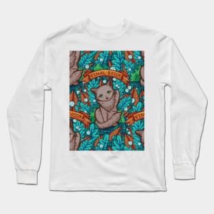 Kitty Final Boss Pattern Long Sleeve T-Shirt